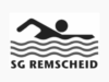 Logo der SG Remscheid mit Schwimmer über stilisierten Wellen.